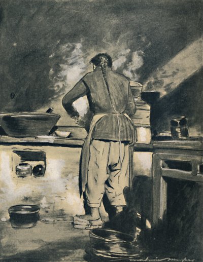 Chiński kucharz, 1903 autorstwa Mortimer L Menpes