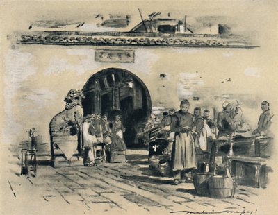 „W mieście Szanghaj”, 1903 autorstwa Mortimer L Menpes