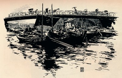 Osaka, Japonia, ok. 1900. autorstwa Mortimer L Menpes