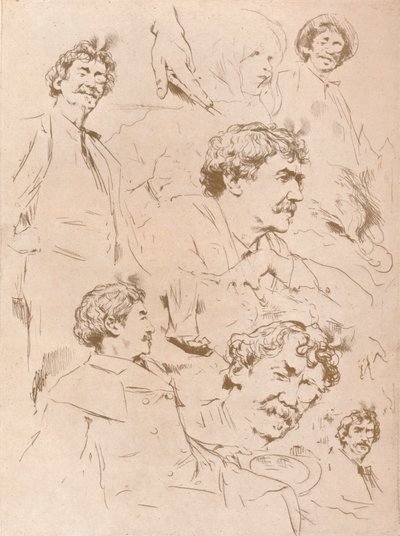 „Studia portretowe”, ok. 1880, 1904 r autorstwa Mortimer L Menpes
