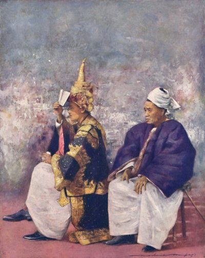 „Shan Chiefs obserwujący Durbar”, 1903 autorstwa Mortimer L Menpes