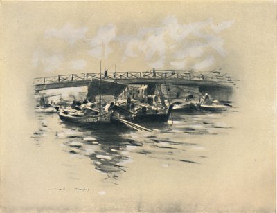 „Rzeka Ogara w Tokio”, 1903 autorstwa Mortimer L Menpes