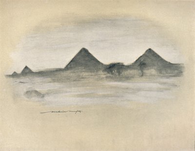 „Piramidy”, 1903 autorstwa Mortimer L Menpes
