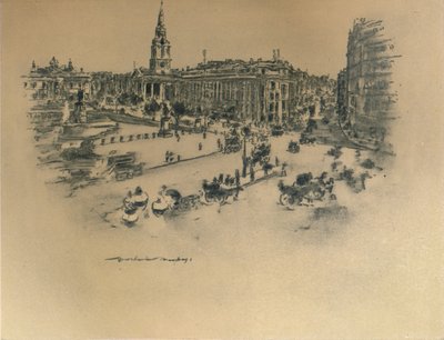 „Plac Trafalgar”, 1903 autorstwa Mortimer L Menpes