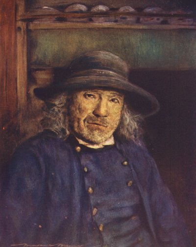 Bretoński rolnik (kolorowa litografia) autorstwa Mortimer Ludington Menpes
