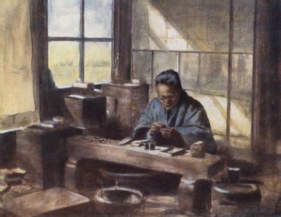 Pracownik Cloisonne autorstwa Mortimer Ludington Menpes