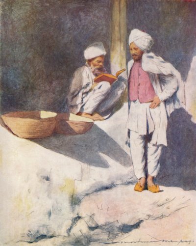 Uczony człowiek z Peshawur, 1905 autorstwa Mortimer Ludington Menpes