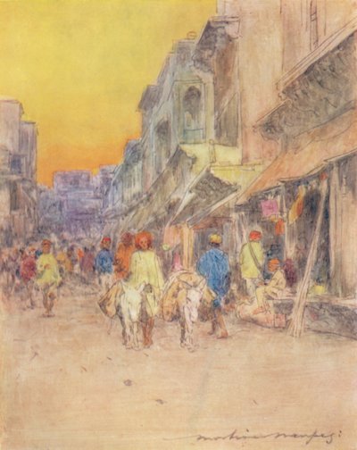 Cicha ulica, 1905 autorstwa Mortimer Ludington Menpes