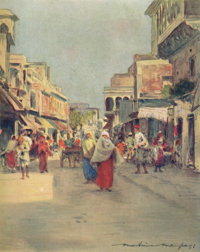 Boczna ulica w Agrze, 1905 autorstwa Mortimer Ludington Menpes