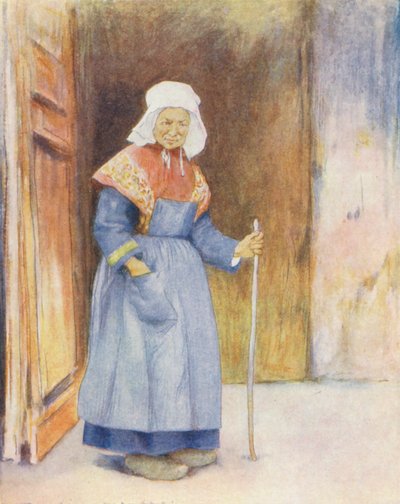 W kruchcie katedry w Quimper (kolorowa litografia) autorstwa Mortimer Ludington Menpes
