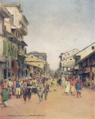 Na ulicach Delhi, 1905 autorstwa Mortimer Ludington Menpes