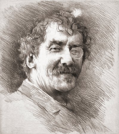 James McNeill Whistler, portret. autorstwa Mortimer Ludington Menpes