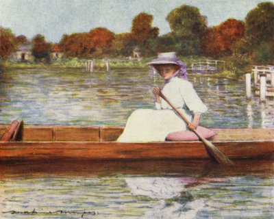 Pangbourne, z hotelu Swan autorstwa Mortimer Ludington Menpes