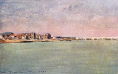 Sekwana o zachodzie słońca autorstwa Mortimer Ludington Menpes