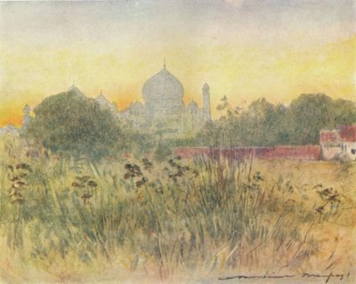 Tadż Mahal, Agra, 1905 autorstwa Mortimer Ludington Menpes