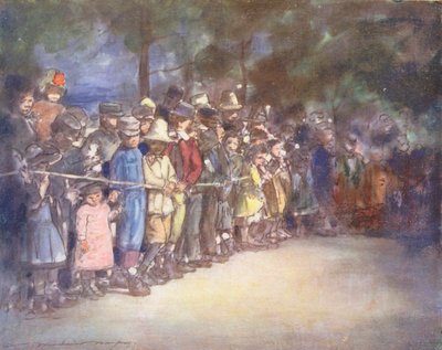 Dzieci świata: Francuski, Na jarmarku (kolorowa litografia) autorstwa Mortimer Ludington Menpes