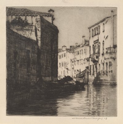 Kanał tylny, Wenecja (pałace) autorstwa Mortimer Menpes