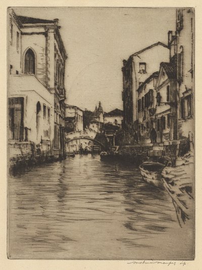 Most Luciano, Grand Canal autorstwa Mortimer Menpes