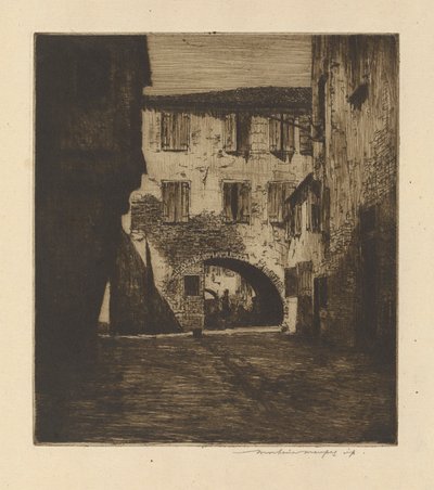 Na bocznej ulicy, Chioggia autorstwa Mortimer Menpes