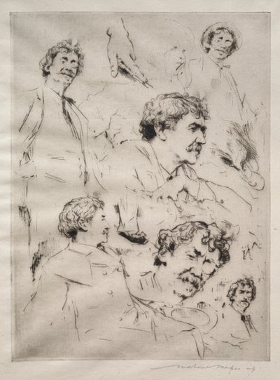 Jamesa MacNeilla Whistlera. autorstwa Mortimer Menpes