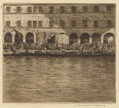 Targi Rialto, Wenecja autorstwa Mortimer Menpes
