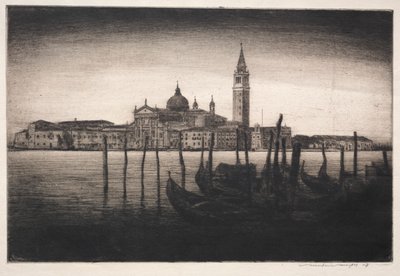 San Giorgio Maggiore, 1910. autorstwa Mortimer Menpes