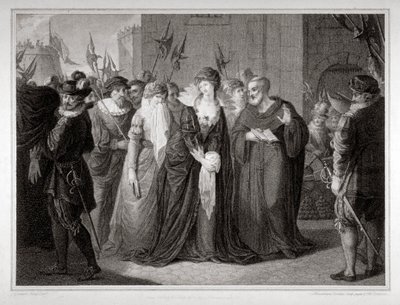 Lady Jane Grey prowadzona na egzekucję w Tower of London, 1554 1797 autorstwa Mountague Tomkins