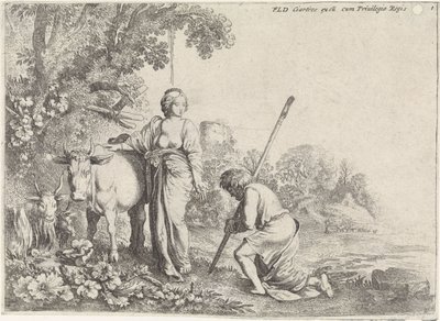 Juno w Argusie Mercurius i Argus (tytuł serii) autorstwa Moyses van Wtenbrouck
