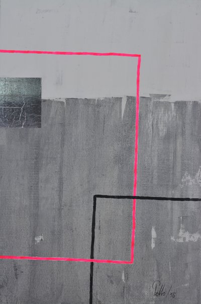 Wyrazista geometryczna szaro-różowa autorstwa Mr PETTO