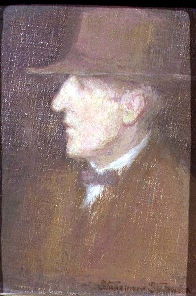 Portret Roberta Macaulaya Stevensona (olej na płótnie) autorstwa Mrs Stanmore Leslie Dean Stevenson