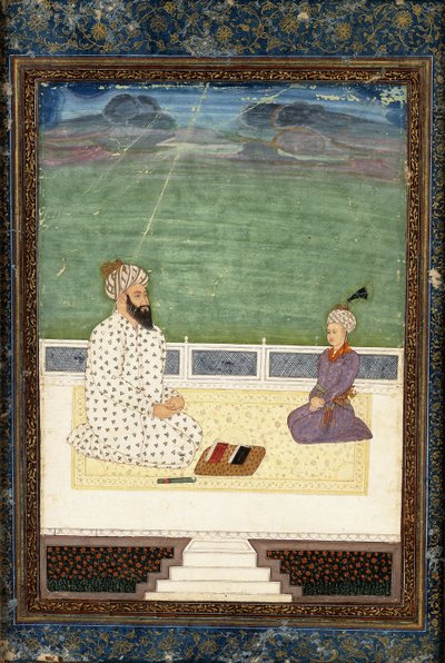 Mułła i uczeń, XVIII wiek autorstwa Mughal School