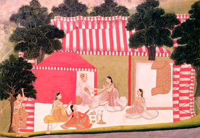 Książę i jego Harem autorstwa Mughal School