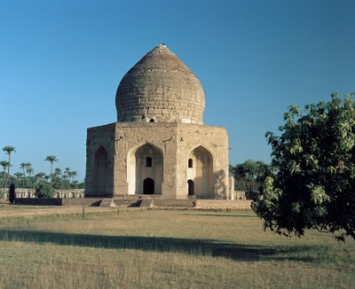 Widok na mauzoleum Asifa Khana znajdujące się w Shahdara Bagh autorstwa Mughal School