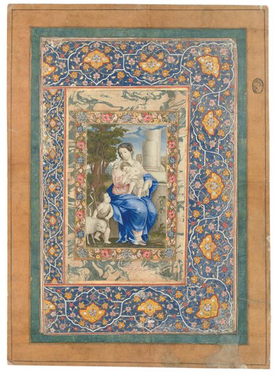 Madonna z Dzieciątkiem, 1682-83 autorstwa Muhammad Zaman
