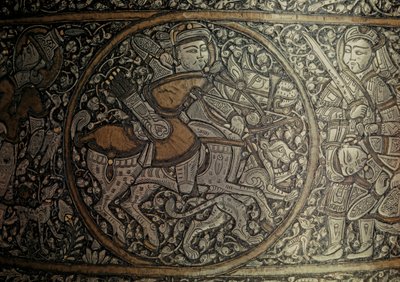 MAMLUK KNIGHT: Sztuka syryjska. Szczegół basenu zwanego "Baptysterium Świętego Ludwika"... autorstwa Muhammed Ibn Al Zayn