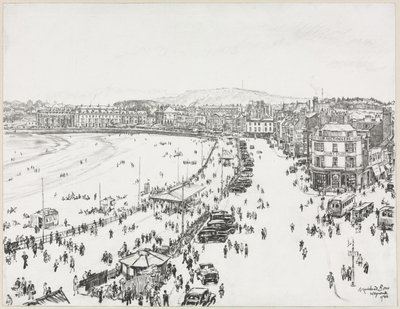 Weymouth i odległe Portland autorstwa Muirhead Bone