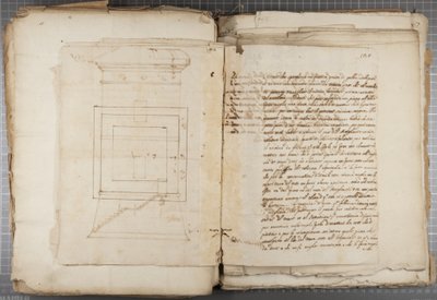 Portfolio rysunków Mutio Oddi z Urbino i innych, s.120, c.1635-40 (pióro i atrament na papierze w oprawie) autorstwa Muzio Oddi