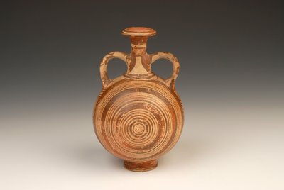 Aryballos Pilgrim Flask 1400-1370 BC terakota autorstwa Mycenaean