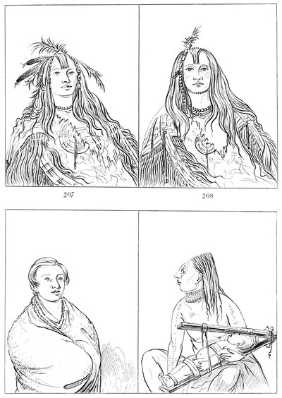 Płaskogłowi, Nez Perces i Chinooks, 1841. autorstwa Myers and Co