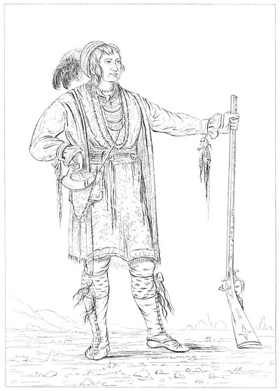 Osceola, jeniec wojenny z wojny na Florydzie, Fort Moultrie, Karolina Południowa, 1841. autorstwa Myers and Co