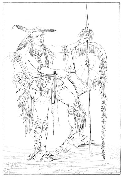 Sac or Fox odważny, Rock Island, Upper Mississippi, 1841. autorstwa Myers and Co