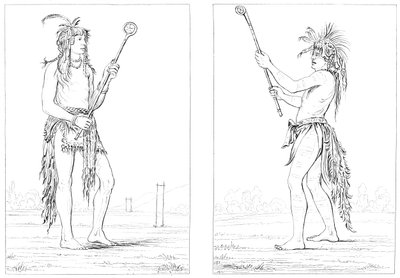 Piłkarze Sioux, 1841. autorstwa Myers and Co