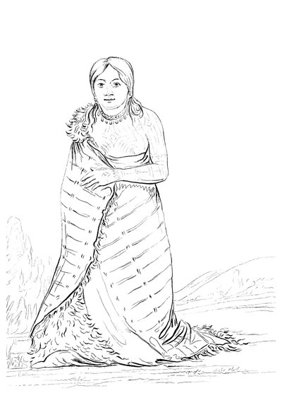 Czysta Fontanna, żona wodza plemienia Ponca, 1841. autorstwa Myers and Co