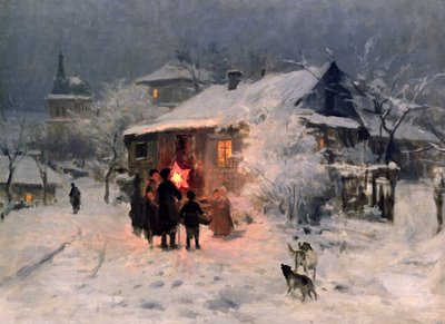 Kolęda na Ukrainie autorstwa Mykola Kornylijowytsch Pymonenko