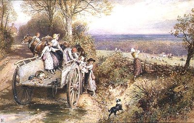 Podglądanie psów autorstwa Myles Birket Foster