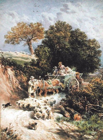Idąc na rynek autorstwa Myles Birket Foster