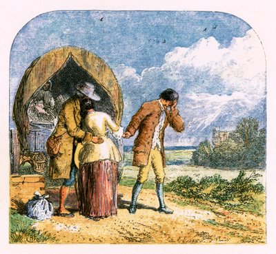 Ilustracja do „Opuszczonej wioski” autorstwa Myles Birket Foster
