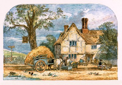 Ilustracja do „Opuszczonej wioski” autorstwa Myles Birket Foster