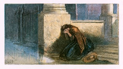 Ilustracja do „Opuszczonej wioski” autorstwa Myles Birket Foster