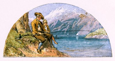 Ilustracja do filmu „Podróżnik” autorstwa Myles Birket Foster